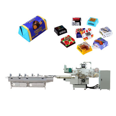 Máquina automática de envoltura de chocolate y papel de aluminio 280ppm Velocidad 380V 50Hz