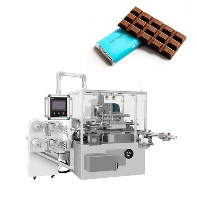Máquina eléctrica de envoltura de papel de jabón de barra de chocolate de doble capa para bebidas alimenticias