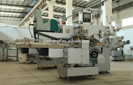 Robatech sello adhesivo 260ppm máquina de envoltura de envoltura de chocolate para envases de plástico