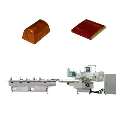 Máquina de embalaje de chocolate plegable de precisión y múltiples funciones con material de papel