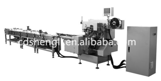 Material de embalaje de PET 260 ppm Máquina horizontal de envasado de chocolate con doble giro