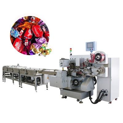 Máquina de embalaje multifunción con partes de doble giro para envasar dulces multifuncionales