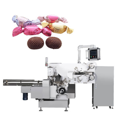 Máquina automática de embalaje de caramelos de doble giro para L 15-55 W 5-30 H 2-25 mm Productos