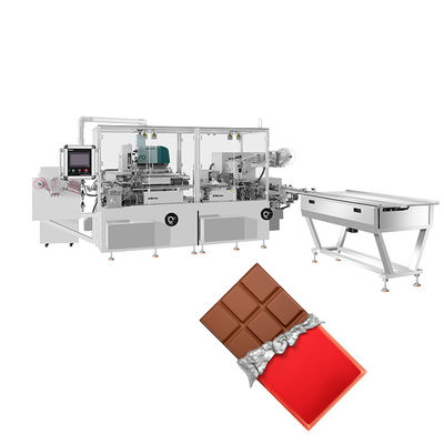 Máquina de envasado de tabletas de chocolate con envoltura de doble capa